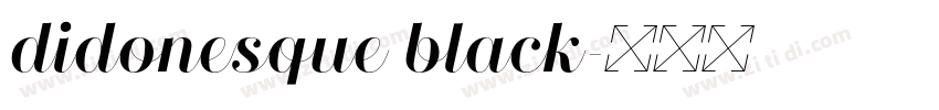 didonesque black字体转换